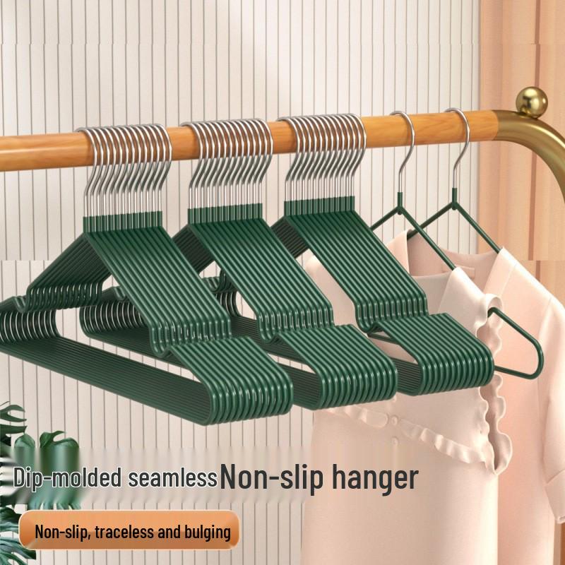 10-Pack Thickened Non-Slip Clothes Hangers - Durable Traceless Hangers for Home & Dormitory Use