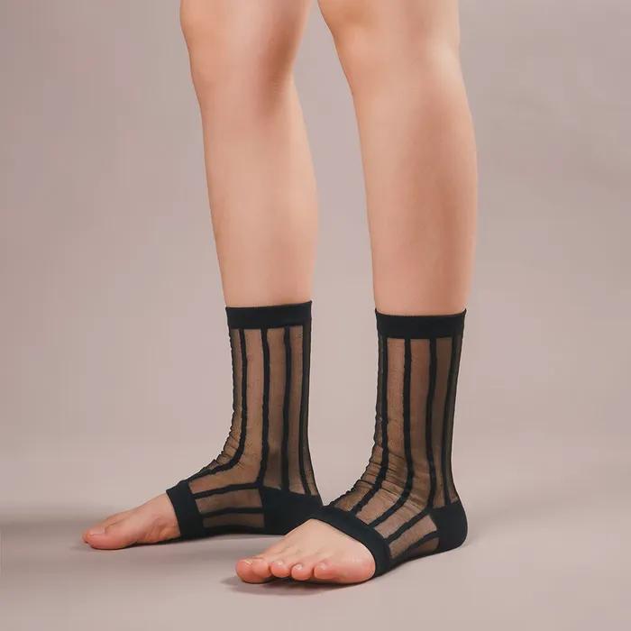 [Gift Wrapping] Mimin Open-toe Stockings 6 Colors