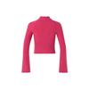 Adidas Originals Premium Knit Turtleneck Sweater With Three-Stripe Design Women Tops Magenta JI7060