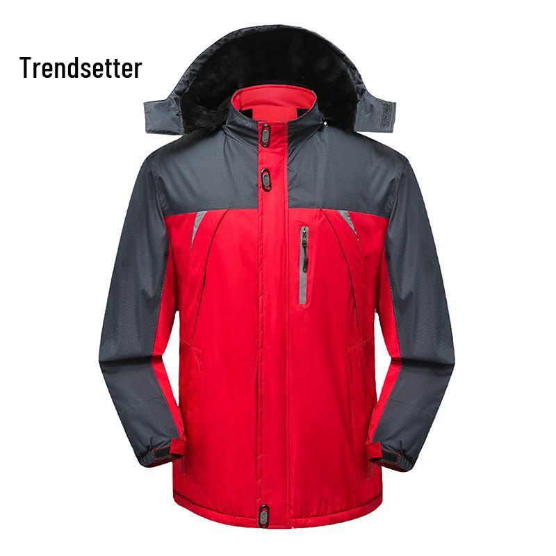 

Мужская хлопковая рабочая куртка на флисовой подкладке с принтом логотипа L (80-95 jin)