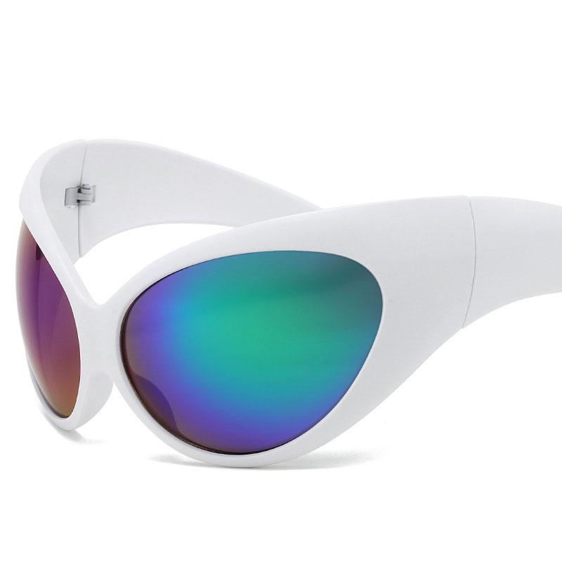 Space Style Designer Sunglasses Men Women Goggle Shape Fishing Bicycling Sun glasses Male Female Punk Y2K Sunglass Men Women