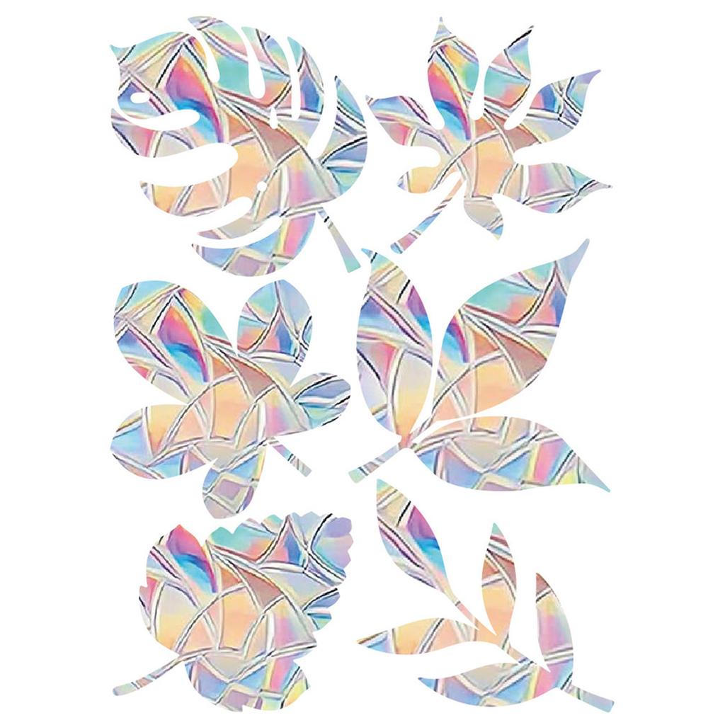 Static PVC Window Sticker Rainbow Prism Butterfly Pattern Home Decoration Anti Collision Glass Sticker