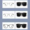 Non-polarized Foldable Clip On Sunglasses Fashion Lightweight Folding Square Sunglasses Clips