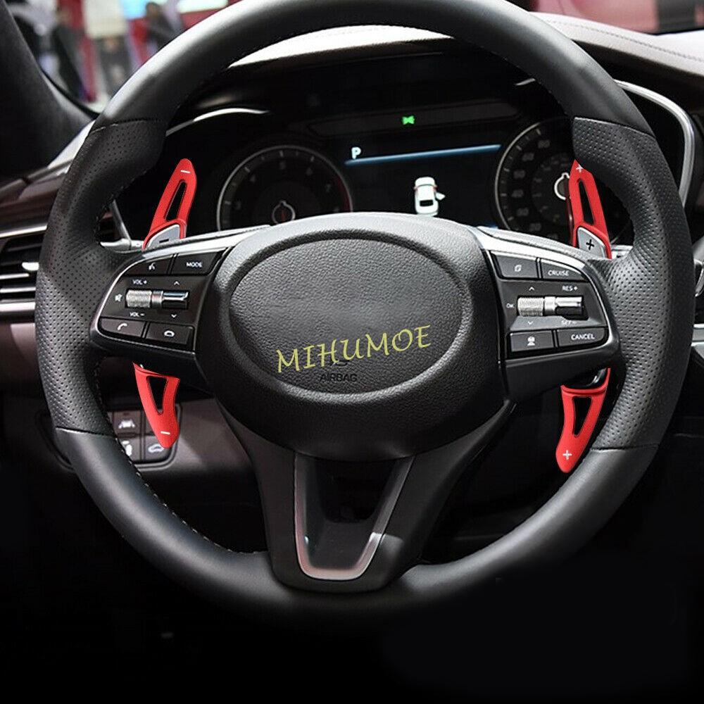 For Hyundai Sonata Tucson Genesis G70 Aluminum Interior Steering Wheel Paddle Shifter Gear Shift Extension