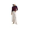 Polo Ralph Lauren FW24 Crew Neck Striped Cable Knit Sweater Women sweater Blue Red WMPOSWENC021097-410