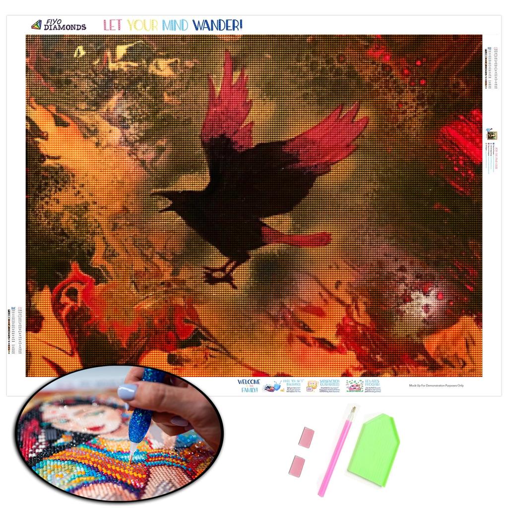 Diamantstickerei Retro Vogel Voll Quadratische Bohrer Handarbeit Neuankömmling 3D DIY Diamantmalerei Tier Landschaft Heimdekoration