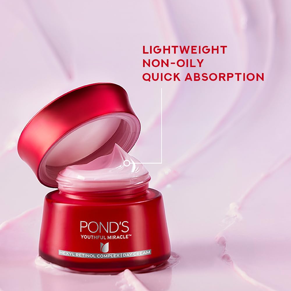 POND'S Youthful Miracle Hexyl Retinol Complex, Renew & Repair Day Cream 50gm