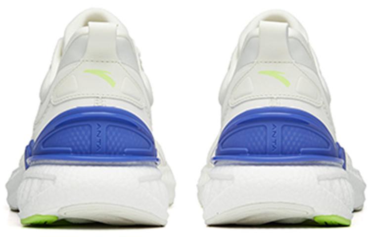 Men's Sneakers Anta Cushioning Anti-Slip Wear-Resistant Breathability Low-Top Running Shoes Men's White Green