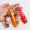 Disney Toy Story Keychains Woody Jessie and Buzz Lightyear PVC Figurines Decorative Toys for Childrens Birthday Cakes and Bags