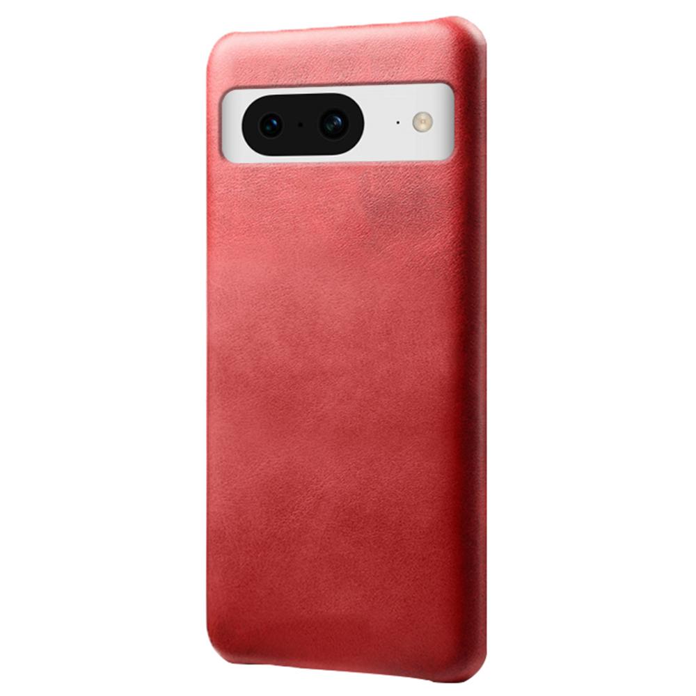For Google Pixel 8 Phone Case Calf Texture PU Leather Coated PC Back Cover
