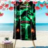 Jurassic Print Beach Towel, Large Soft Quick Dry Towel for Beach Camping Swimming