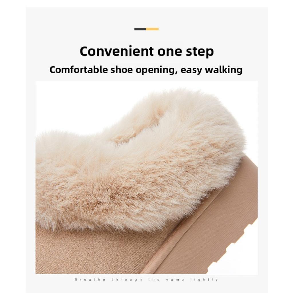 Snow Boots for Women with Thick Velvet Short Boots, Cotton Boots with Soft Soles, Children's Cold Resistant and Warm Cotton Shoes