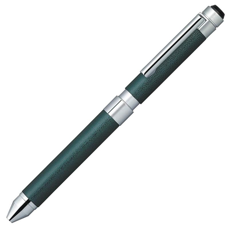 

zebra multifunction pen Shabo X CL5 leather forest SB15-LDG
