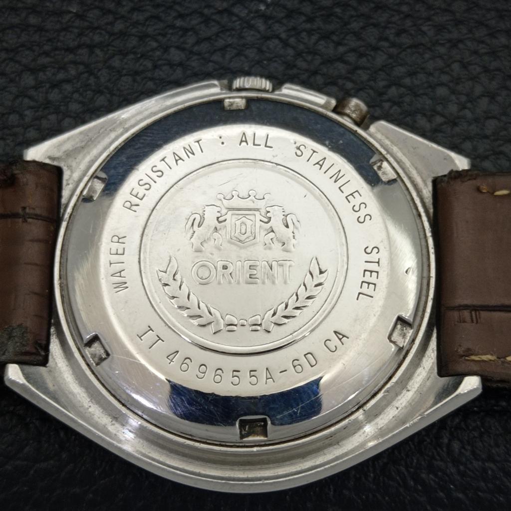 USED JAPAN ORIENT CRYSTAL 46943 AUTOMATIC MENS ORIGINAL DIAL WATCH a432880-2 R113-a432880