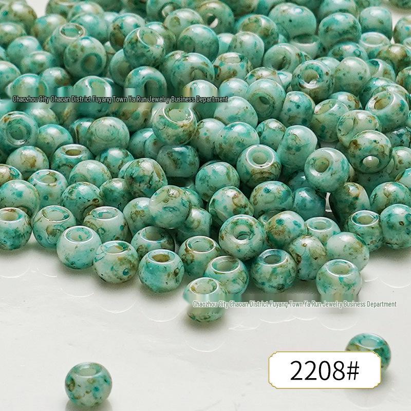 4mm Picasso Glass Seed Beads for DIY Jewelry: Bracelet, Necklace, Ring Accessories