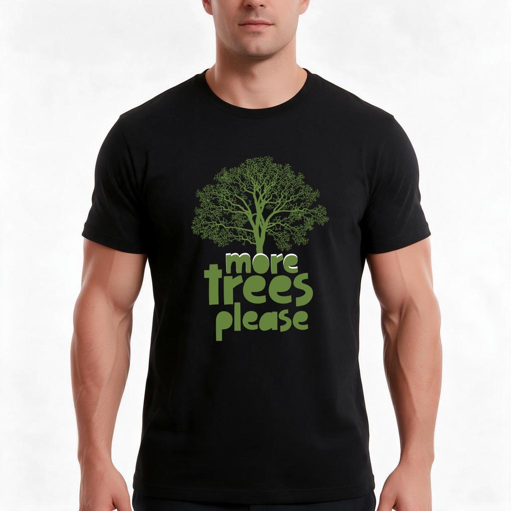 More Trees Please 2022 Tshirt Summer Casual Cotton Tee Oversized Streetwear Tops Vintage Graphic Print Unisex Unisex Unisex