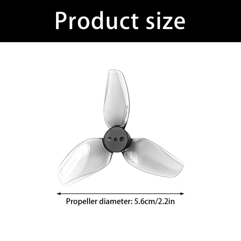 Pack Of 4 2.2Inch 56mm 3 Blade Propellers For Aerial Photography Drones Propeller With High Efficiency Low Noise