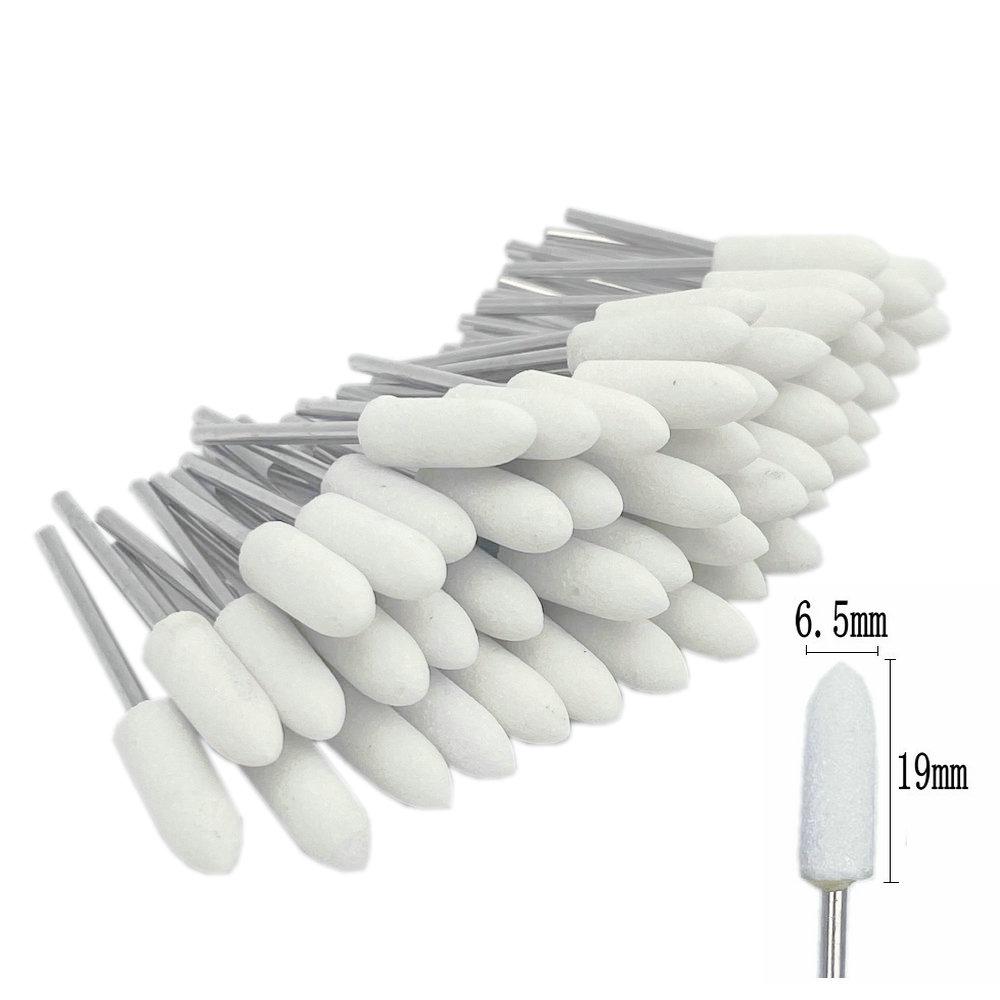 50pcs/set  Dental Stone Grinder Polisher Burs For Contouring Shaping Porcelain Dental Rotary Stone Polisher 2.35mm Shank