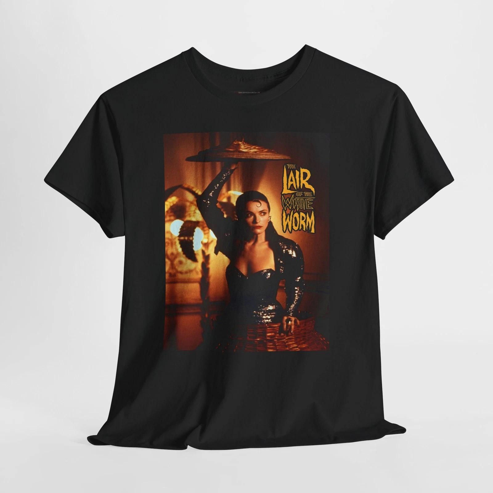 The Lair of the White Worm 1988 Retro Movie Poster Horror Unisex Graphic T-Shirt M
