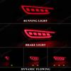 LED Rear Bumper Reflector Lights For Mazda CX-3 CX3 2015 2016 2017 2018 2019 Brake Warning Dynamic Turn Signal Lamps Left/Right