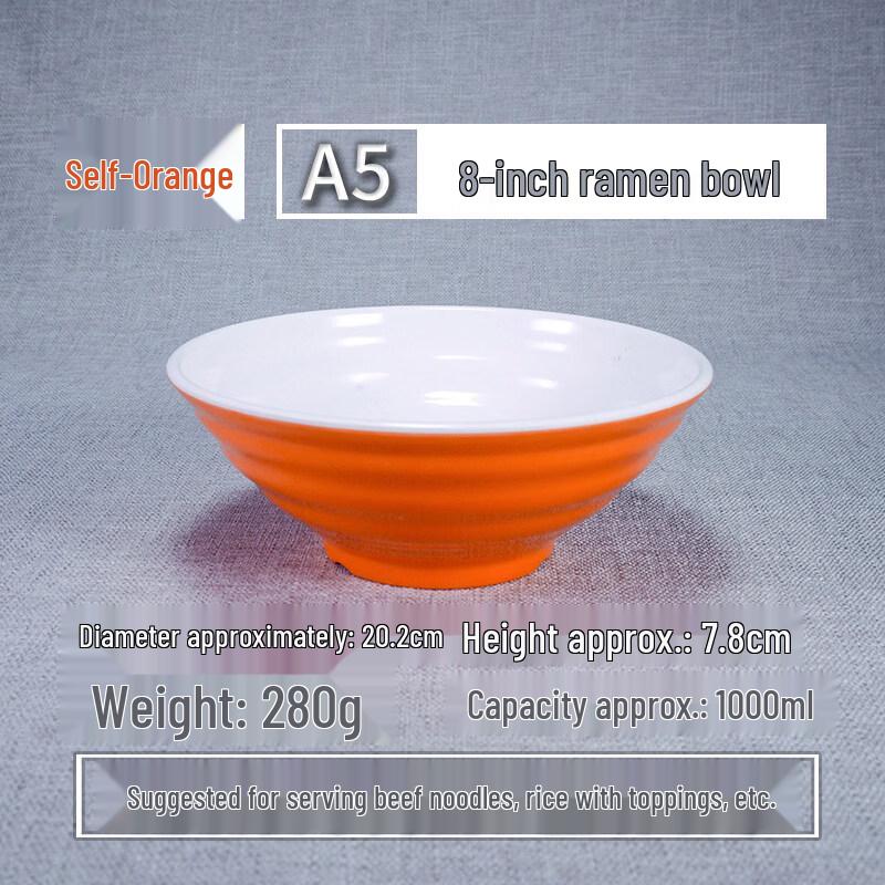 

Commercial A5 Melamine Noodle Soup Bowl