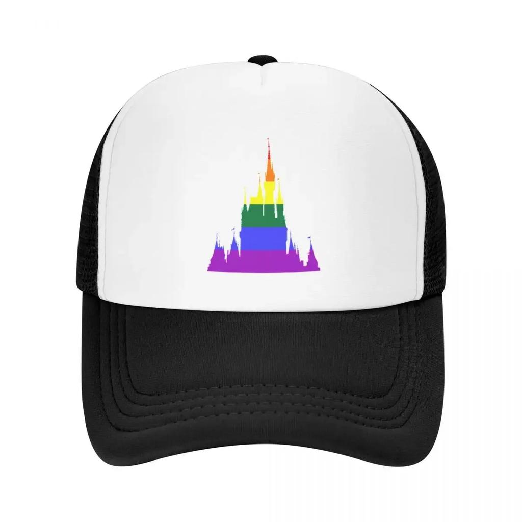 Rainbow Magic Castle Silhouette Mark III Baseball Cap Big Size Hat Anime Funny hats Male Womens