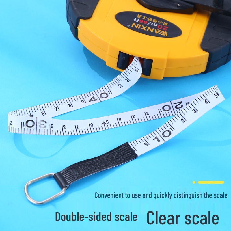 Leather and Fiber Tape Measure – Soft Pull Ruler for Land Surveying (10m To 100m)