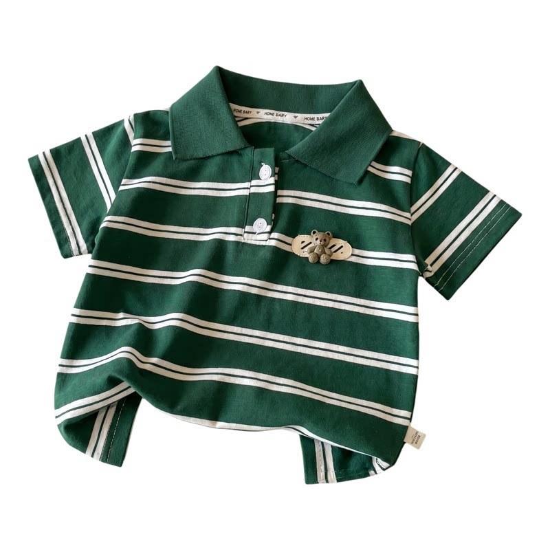 Kids Cotton Polo Shirt Short Sleeve Breathable Comfortable for Boys and Girls
