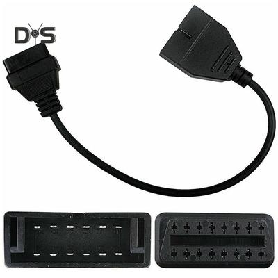 DYS Auto Shop 12 Pin auf 16 Pin OBD2 Diagnosekonverter Adapterkabel Leitungsanschluss für GM