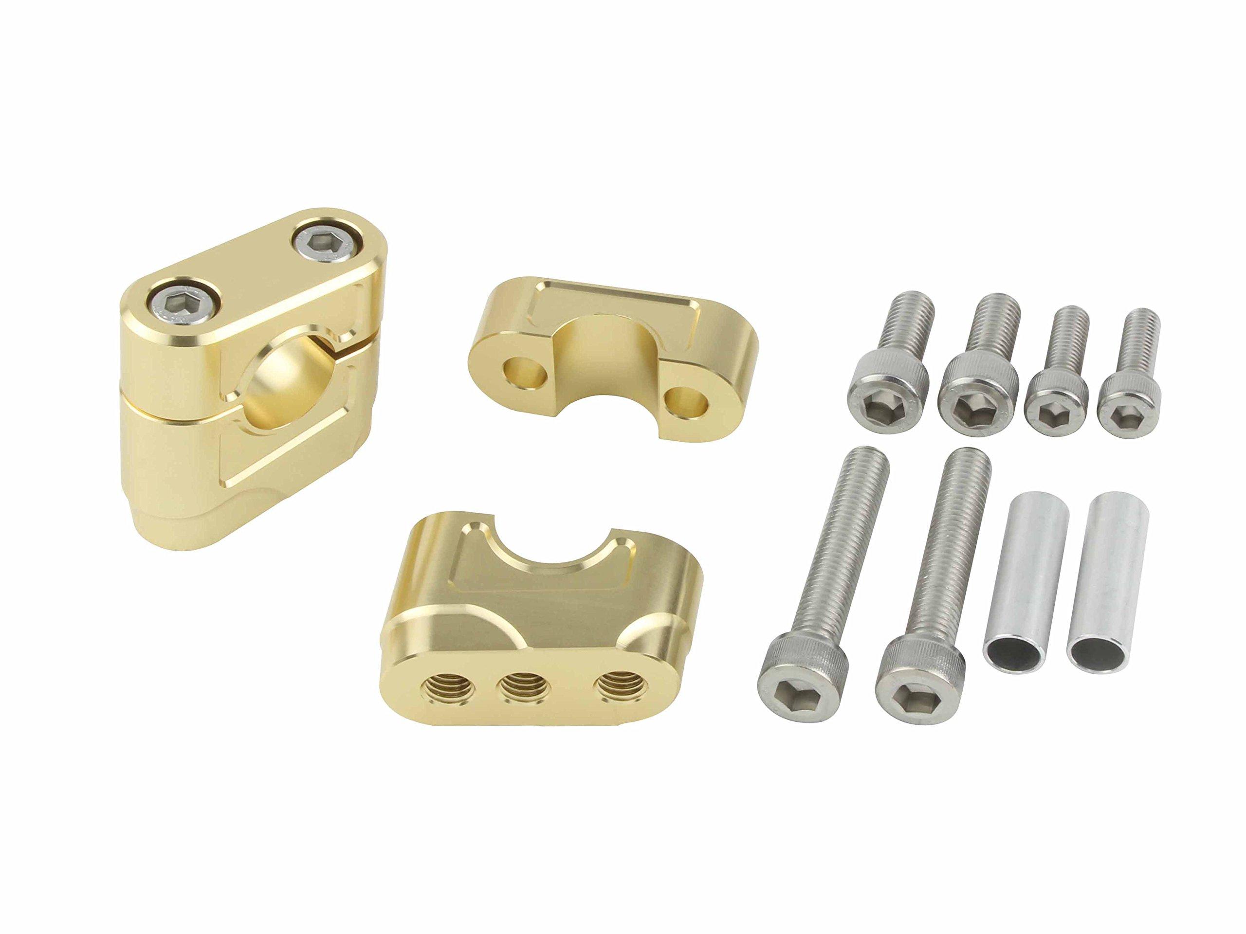 POSH FAITH Motorcycle Supplies Muscle Low Bracket Champagne Gold 070053-12