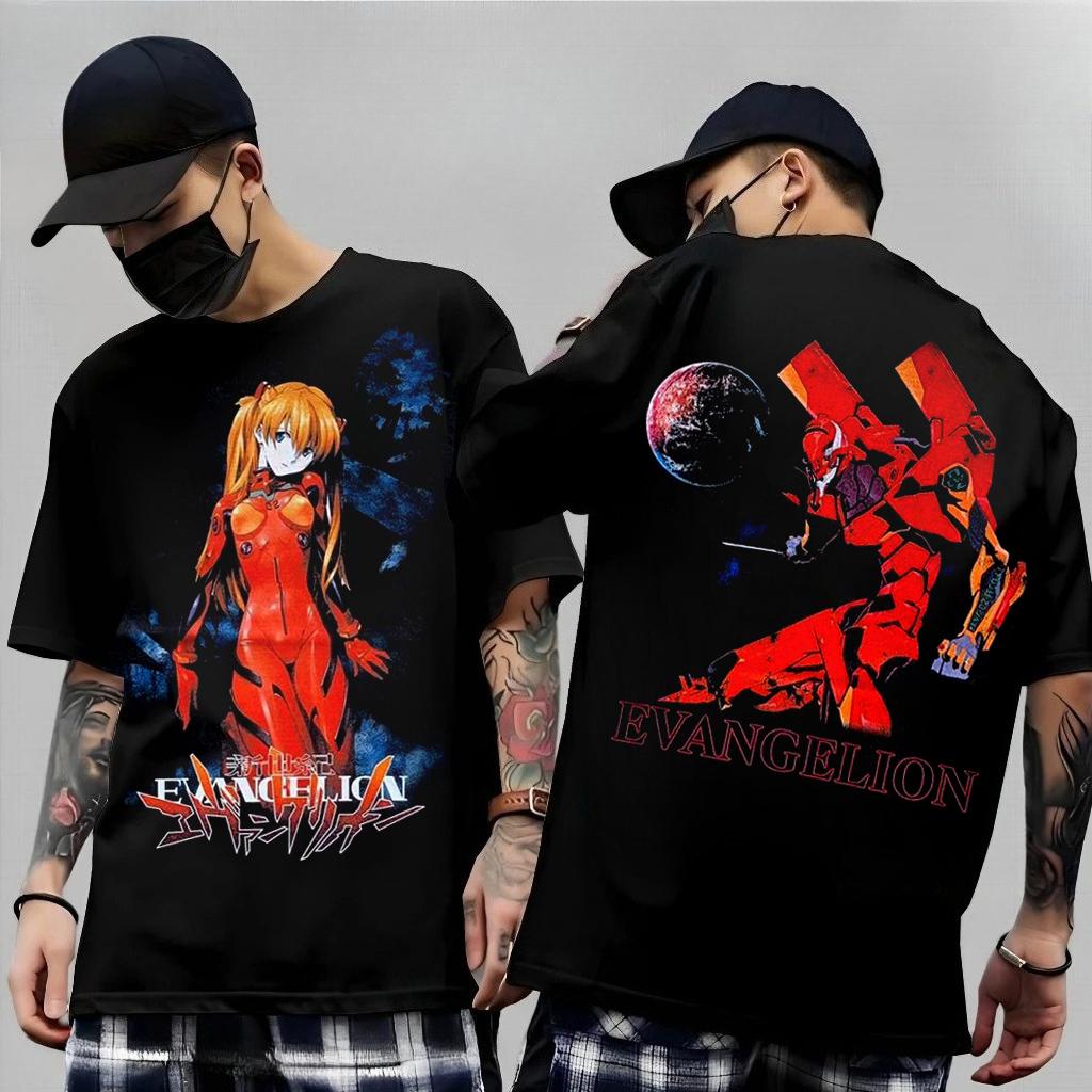 Neon Genesis Evangelion Ayanami Rei Asuka Printed T-shirt Men's and Women's T-shirt Men's Top Sports T-shirt Men's T-shirt 2026
