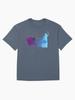 Frozen Sisters Inspired Silhouette Oversized T-Shirt