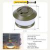 Rechargeable Outdoor Camping LED String Lights with Measuring Tape and Gas Atmosphere Lighting, Long Battery Life, Wind-Resistant Hanging Tent Rope.