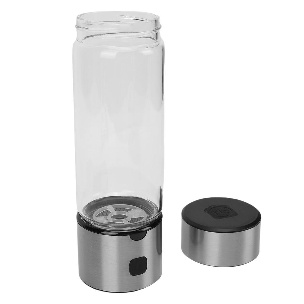Hydrogen Water Bottle Generator 460ml Portable USB Rechargeable Hydrogen Rich Water Glass Cup for Home Office Travel