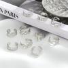 10Pcs Creative Adjustable Toe Rings Set Hollowed Heart Star Opening Toe Ring for Women Fashion Jewelry Gift Accessories