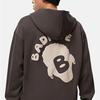 Li Ning Bad Five Letter Print Loose Fit Hoodie Unisex Hoodies Charcoal-Brown AWDT869-3