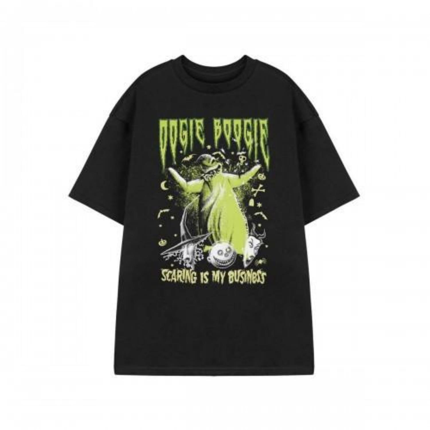 Nightmare Before Christmas Unisex Adult Oogie Boogie Short-Sleeved T-Shirt S чёрный