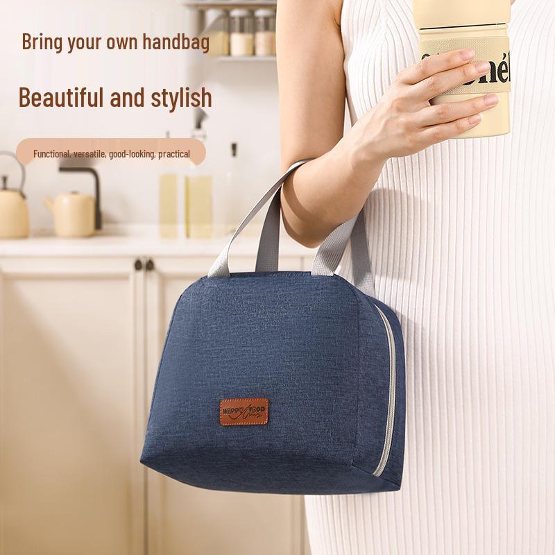 Multi-functional Cationic Insulated Lunch Bag - Large Capacity, Thickened Aluminum Foil, Handheld Food Container for Students