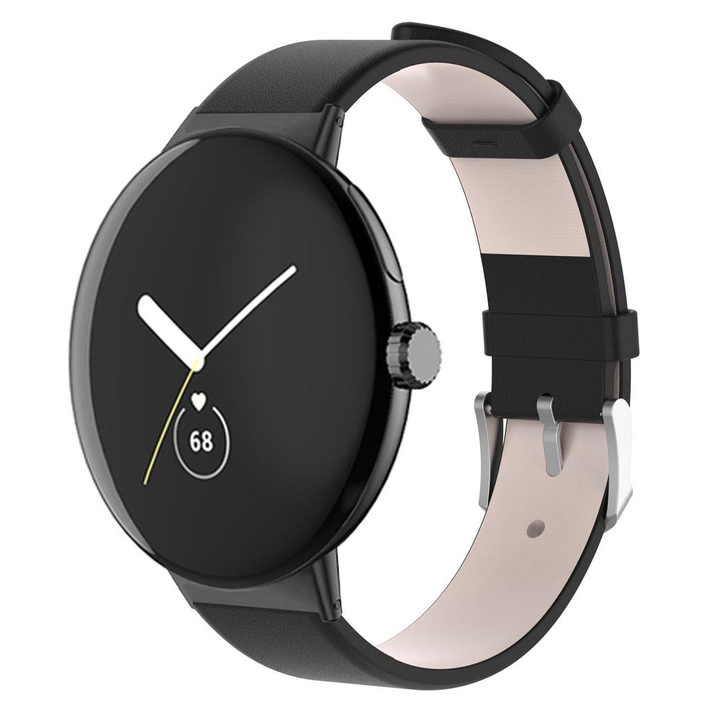 For Google Pixel Watch 3 41mm/Watch 2/Pixel Watch PU Leather Replacement Watch Band Adjustable Wrist Strap Bracelet