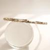 J Lauren Slim Cubic Pearl Grey Gold Hairband H01061