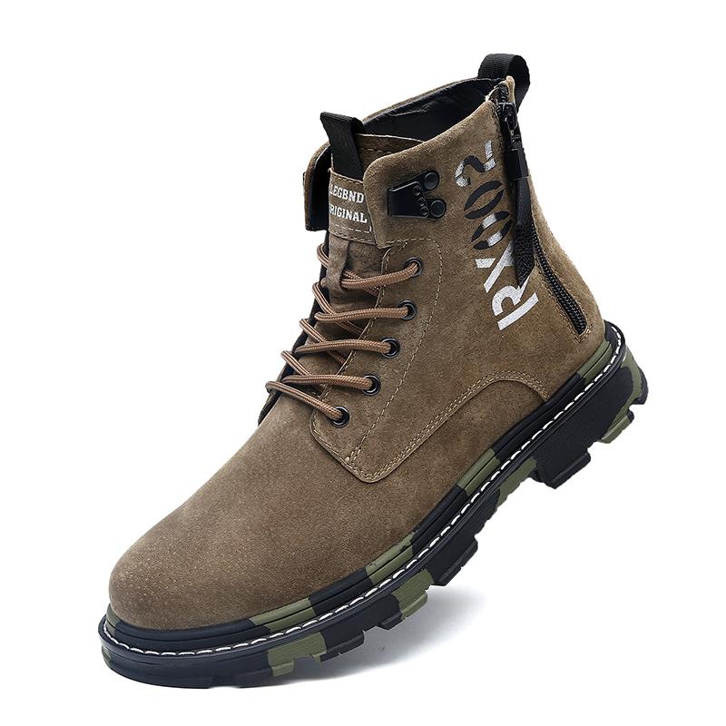 Men's New Leather Outdoor Sports Shoes Casual Shoes Business Leather Board Shoes Boots