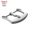 Boucle de Montre en Acier Inoxydable Plusieurs Styles 16mm-24mm Argent Poli Mat Fermoir à Ardillon de Remplacement pour Bracelets de Montre Hommes Femmes