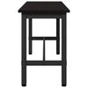 Dining Table Bench 2 pcs Black Oak Effect 100 x 32.5 x 48.5 cm