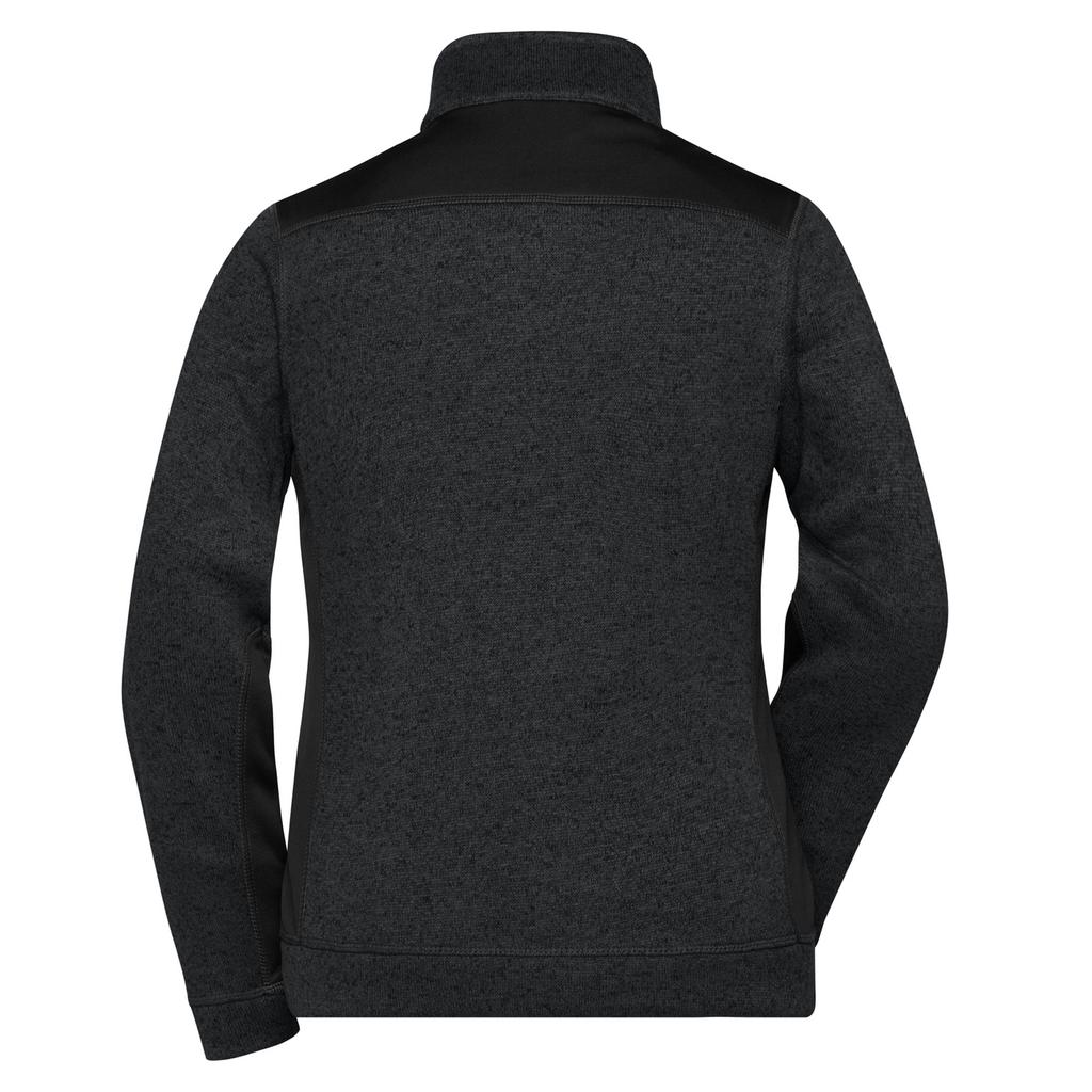 James and Nicholson Womens/Ladies Knitted Work Fleece Jacket