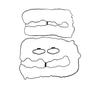 11127566290 Engine Valve Cover Gasket Set Fit for BMW 750Li 750i B7 B7L X6 X5 550i 650i 4.4L V8 2008-2017 Replace# 11-12-7-566-289, 11-12-7-566-288