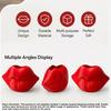 Modern Home Office Decor Lip Shaped Storage Holder, 3D Printed Red Sculpture Vase, Artistic Unique Desk Stationery Holder Desktop Organizer for