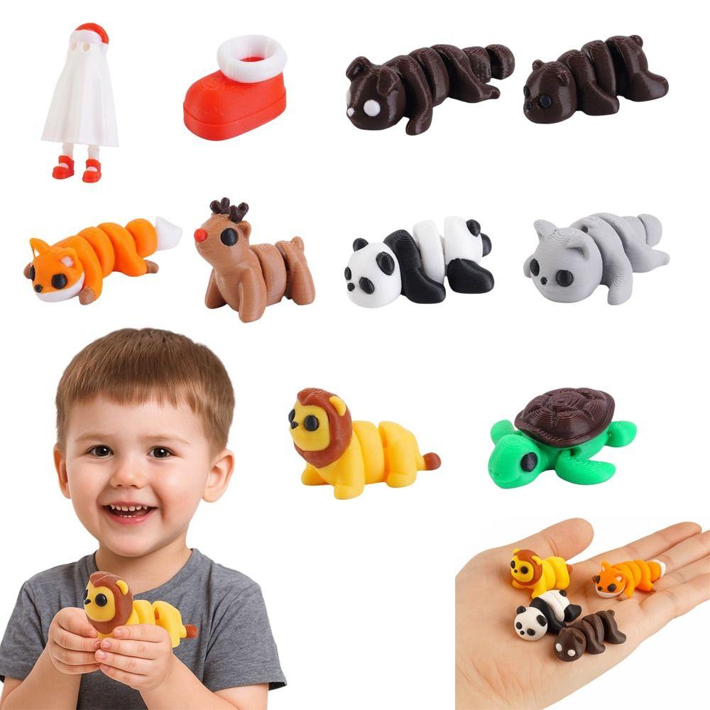 Cute Critter Style Multi-Joint Fidget Toys Multi-Jointed Movable Office Desk Decoration  Home Decor
