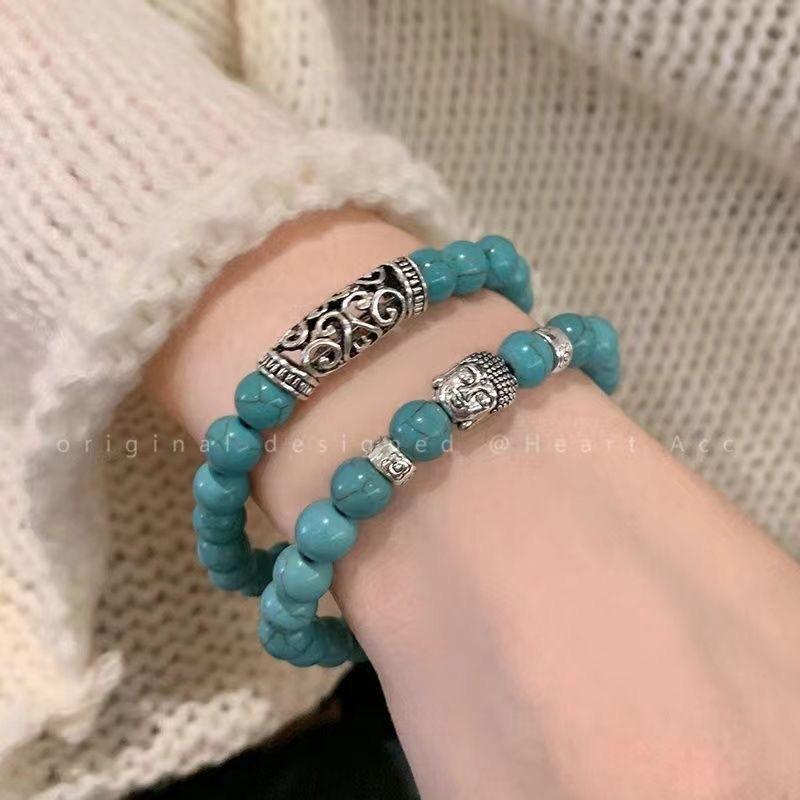 Retro-Ethno-Stil, das gleiche hohle Rohr-Ellenbogen-Armband, Nischen-Design-Gefühl, Guochao-Schmuck, einfaches vielseitiges Paar-Armband