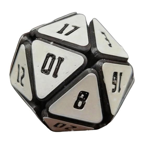 3D Printed D20 Dice Toy Stress Anxiety Relief Dice Fidget Toy Portable Travel Multi-side