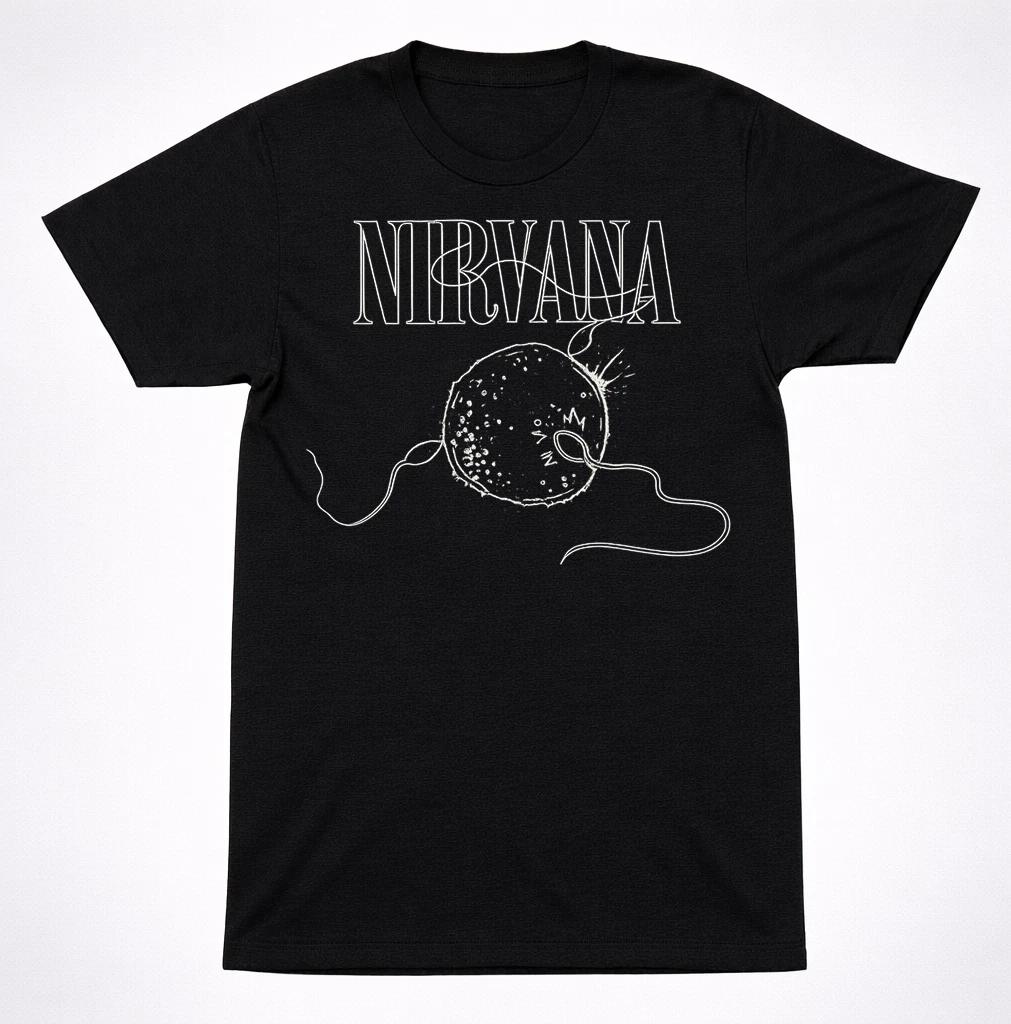 Футболка Nirvana In Utero с логотипом ангела Гранж Рок-группа Винтажная Черная футболка 4XL